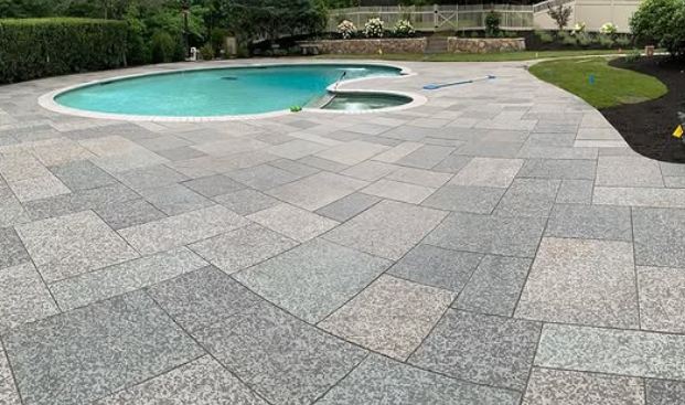 Granite pool deck